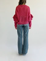 Pull à manches volantées
