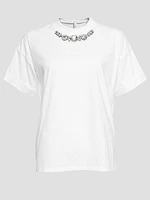 Jewelled Collar T-shirt