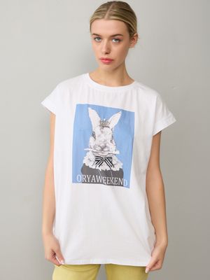 Rabbit graphic t-shirt