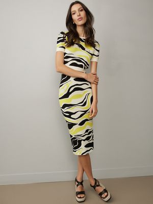 Zebra print maxi skirt