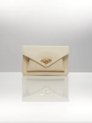 Small Grain Leather butterfly clutch