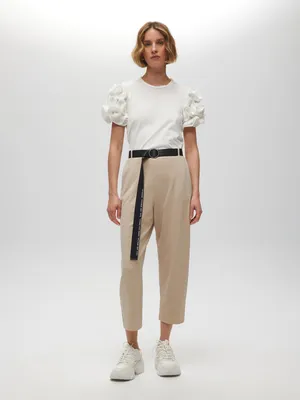 Belted 3/4 Trousers