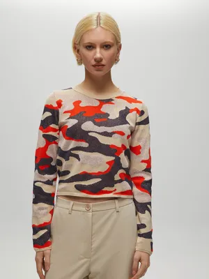 Camo Knitted Sweater