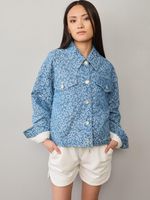 Cheetah denim jacket