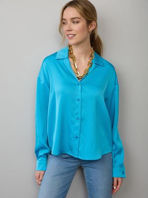 Classic satin blouse