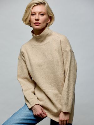 Plain Mockneck Sweater