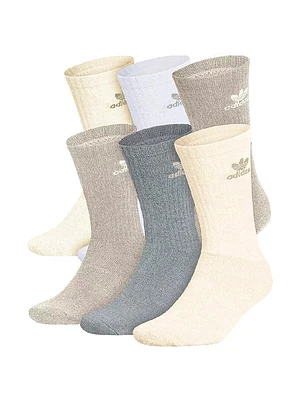 Adidas Original Trefoil 6pack Crew Sock