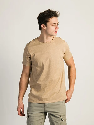 Victor Crewneck Tee - Sand