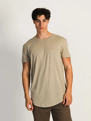 Longline Tee - Oatmeal