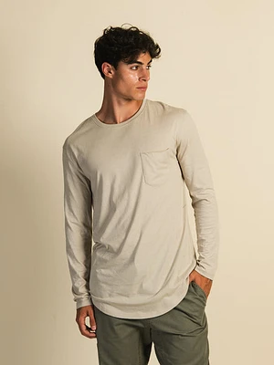 Longline Long Sleeve Tee - Stone