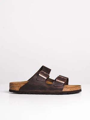 Mens Birkenstock Arizona Oiled Leather Havana Sandals - Regular Fit