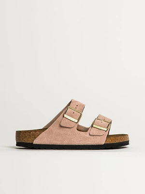 Womens Birkenstock Arizona Suede Sandals - Light Rose