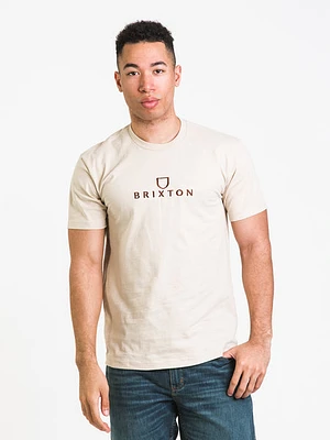 Brixton Alpha Thread T-shirt Cream