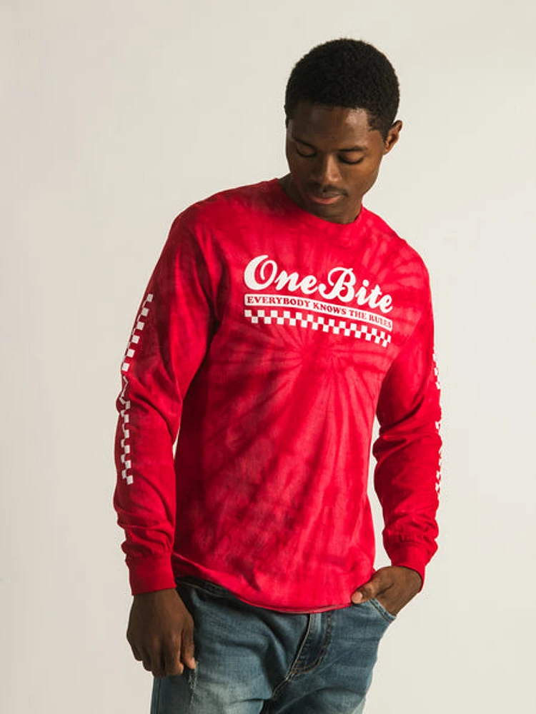 Barstool Sports One Bite Everybody Knows The Rules Long Sleeve Tee - Clearance