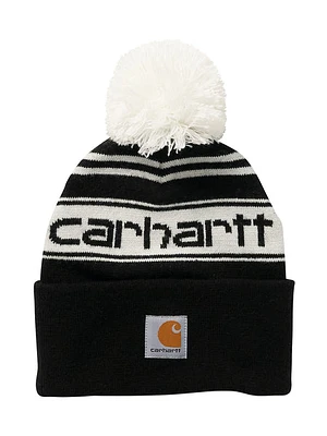 Carhartt Pom Pom Cuffed Logo Beanie - Clearance