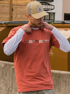 Carhartt Relaxed Fit Embroidered Logo Graphic T-shirt