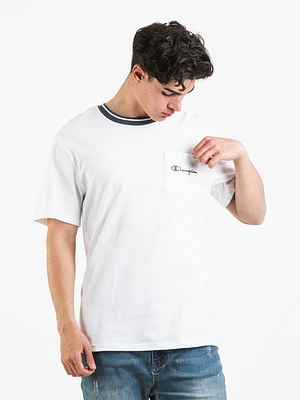 Champion Tipped Collar Short Sleeve Pocket T-shirt - Clearance