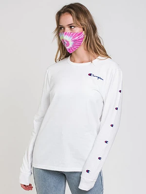 Champion Embroidered Script Boyfriend Long Sleeve Tee - Clearance