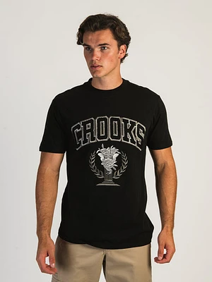 Crooks & Castles Collegiate Group Embroidered T-shirt