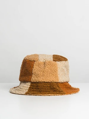 Dlg Patchwork Sherpa Bucket Hat - Clearance