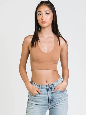 Dynamic Rib V-neck Halter Brami