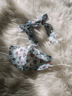 Free People Mask & Bow Floral Pack - Sky - Clearance