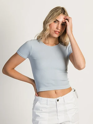 Harlow Ribbed Seamless Tee