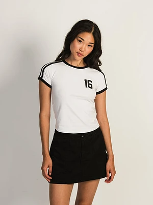 Harlow Mia Tee - White/black