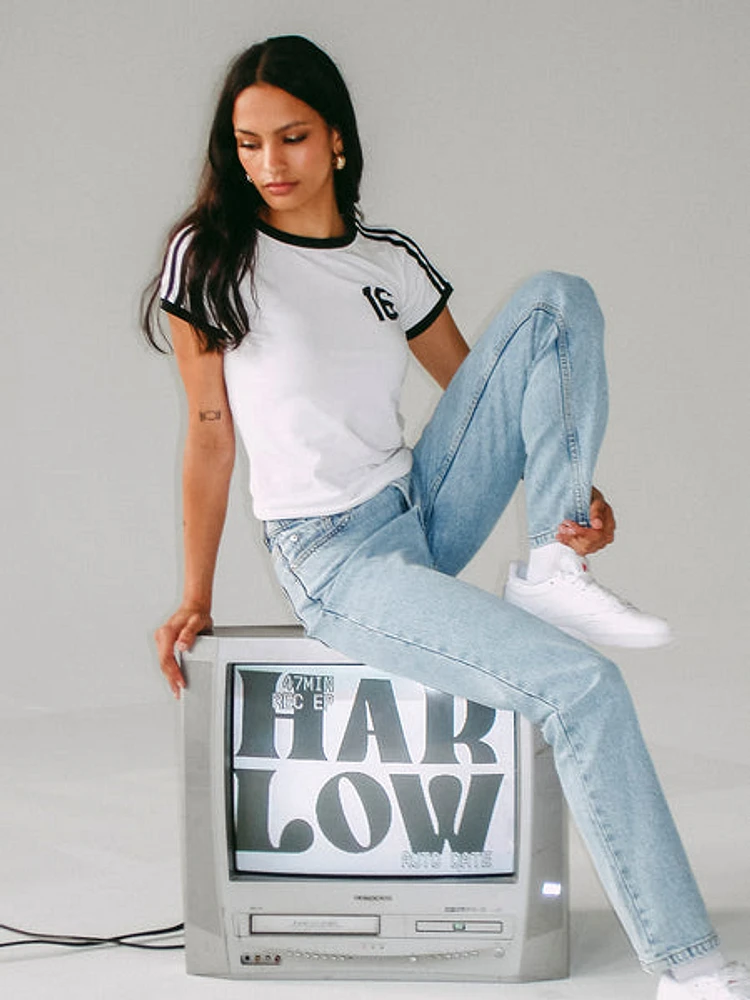 Harlow Mia Tee - White/black