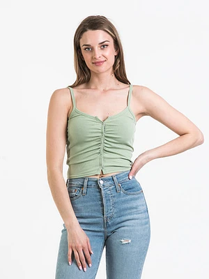 Harlow Shirred Rib Tank - Clearance