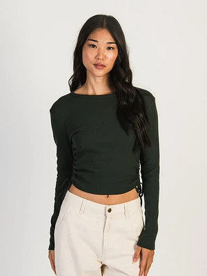 Harlow Rachel Ruched Long Sleeve - Forest