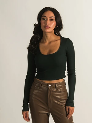 Harlow Becky Scoopneck Long Sleeve - Clearance