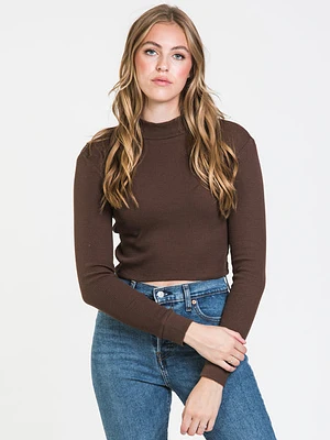 Harlow Waffle Mock Neck