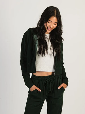 Harlow Josie Zip Up Hoodie - Forest