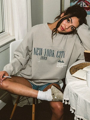 Harlow Michelle Print Crewneck - New York City