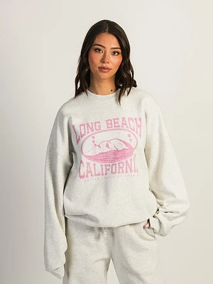 Harlow Michelle Print Crewneck  Long Beach