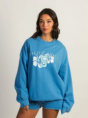 Harlow Michelle Print Crewneck - Electric Blue