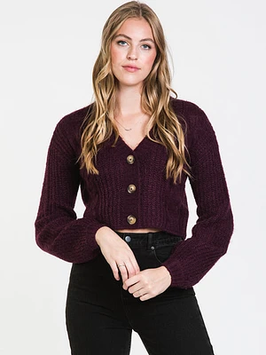 Harlow Cable Cropped Cardi - Clearance