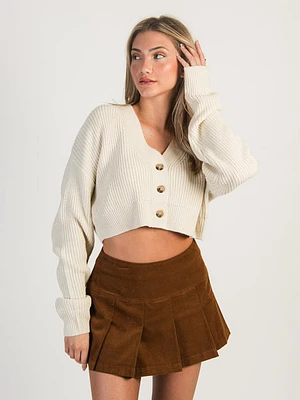 Harlow Kimmy Cropped Cardi - Oatmeal