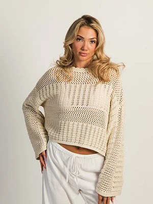 Harlow Layla Crochet Long Sleeve - Cream