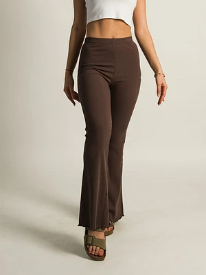 Harlow Ribbed Flare Pant