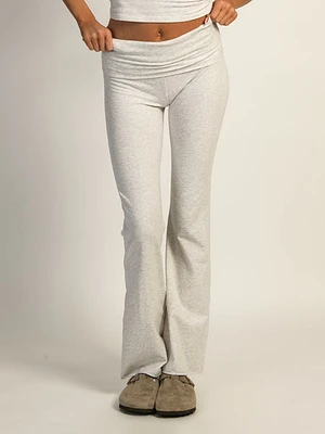 Harlow Gia Foldover Melange Pant - Cloud