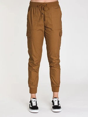 Womens Cargo Jogger - Camel Clearance