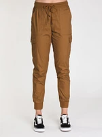 Womens Cargo Jogger - Camel Clearance