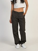 Harlow Low Rise Cargo Pant - Charcoal