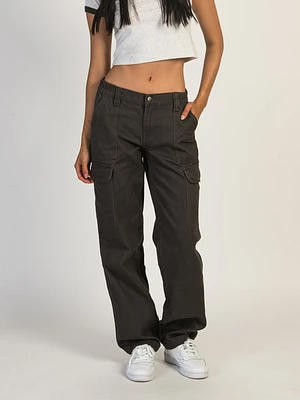 Harlow Low Rise Cargo Pant - Charcoal