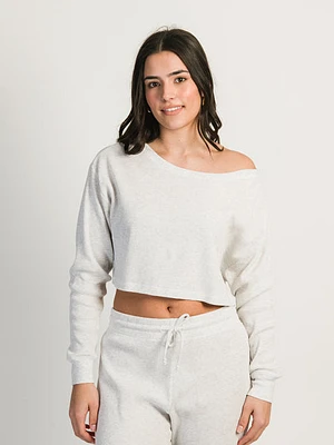 Harlow Ots Waffle Long Sleeve Melange