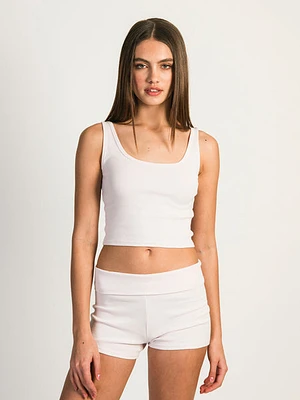 Harlow Tilly Cropped Tank - Baby Pink