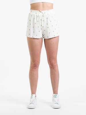 Harlow Pointelle Ruffle Ditsy Short - Clearance