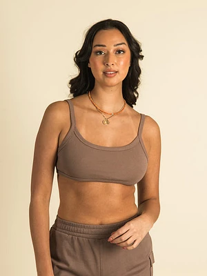 Harlow Ribbed Open Back Bralette - Clearance